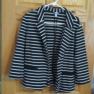 Black and white jacket